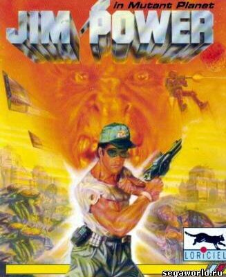 Jim Power - The Arcade Game — обложка Sega Mega Drive