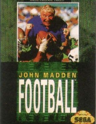 John Madden Football — обложка Sega Mega Drive