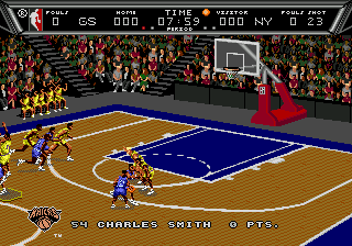 NBA Action — скриншот Sega Mega Drive
