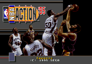 NBA Action '95 — скриншот Sega Mega Drive