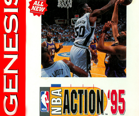 NBA Action '95 — обложка Sega Mega Drive