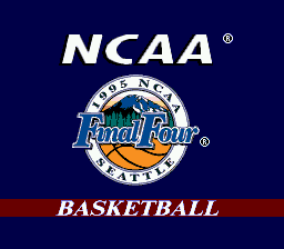 NCAA Final Four College Basketball — скриншот Sega Mega Drive
