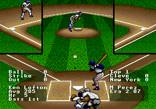 RBI Baseball 93 — скриншот Sega Mega Drive