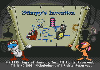 Ren and Stimpy Show, The - Stimpy's Invention — скриншот Sega Mega Drive