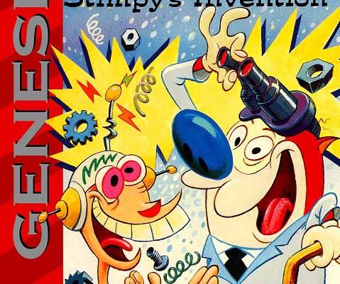 Ren and Stimpy Show, The - Stimpy's Invention — обложка Sega Mega Drive