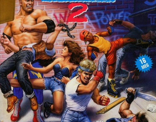 Streets of Rage 2 (Bare Knuckle 2) + русская версия — обложка Sega Mega Drive