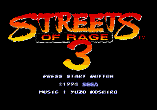 Streets of Rage 3 (Bare Knuckle 3) + русская версия — скриншот Sega Mega Drive