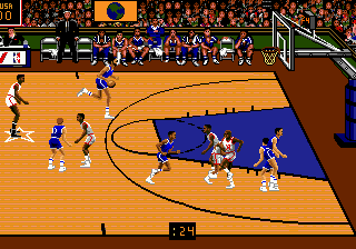 Team USA Basketball — скриншот Sega Mega Drive