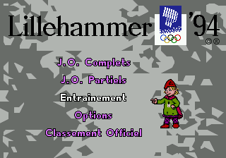 Olympic Winter Games - Lillehammer 94 — скриншот Sega Mega Drive