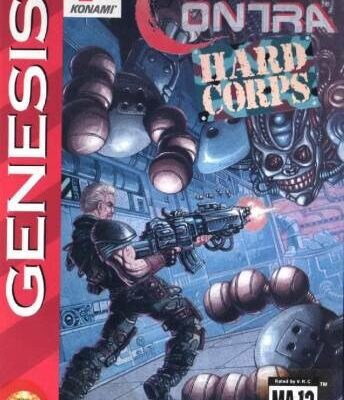 Contra - Hard Corps + русская версия — обложка Sega Mega Drive