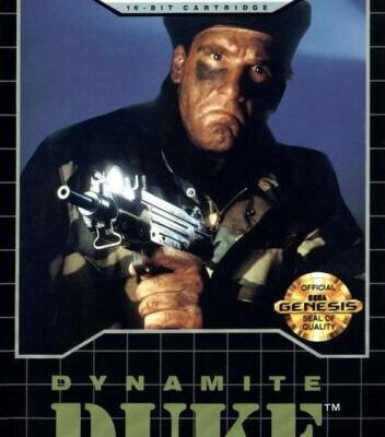 Dynamite Duke — обложка Sega Mega Drive
