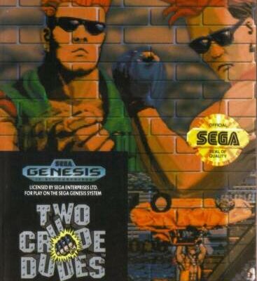Two Crude Dudes — обложка Sega Mega Drive