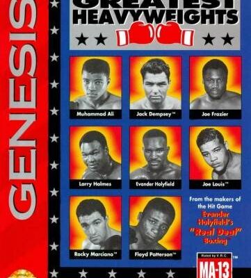 Greatest Heavyweights of the Ring — обложка Sega Mega Drive