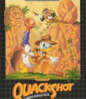 Quack Shot Starring Donald Duck — обложка Sega Mega Drive