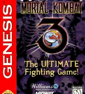 Ultimate Mortal Kombat 3 + русская версия — обложка Sega Mega Drive