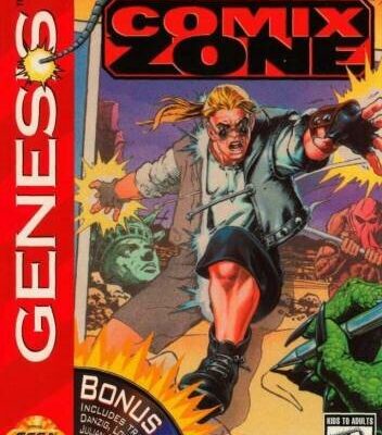 Comix Zone + русская версия — обложка Sega Mega Drive