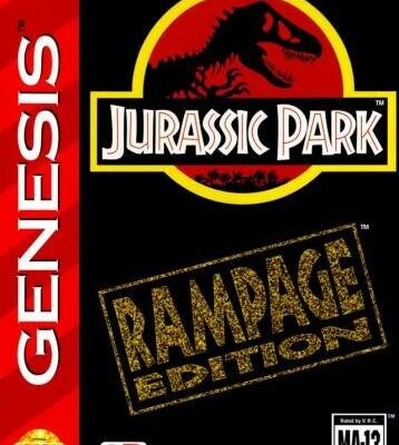 Jurassic Park - Rampage Edition + русская версия — обложка Sega Mega Drive