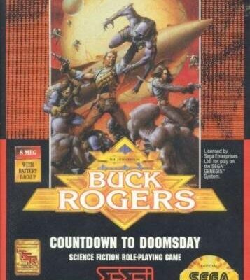 Buck Rogers - Countdown to Doomsday — обложка Sega Mega Drive